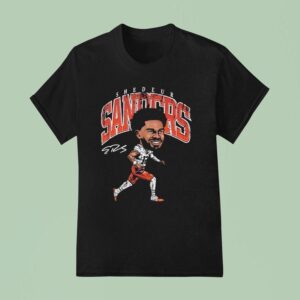 Shedeur Sanders Cleveland Browns Football Signature T Shirt