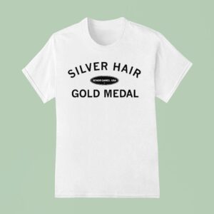 Silver Hair Gold Medal Senior Games Usa T Shirt