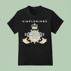 Simple Minds Claddagh Summer Live Itinerary Globe Hands T Shirt
