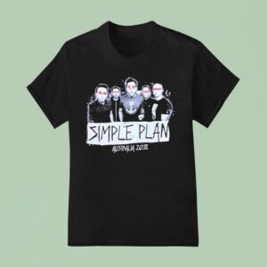 Simple Plan Australia Tour Photo T Shirt