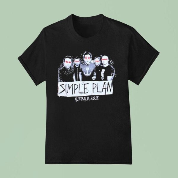 Simple Plan Australia Tour Photo T Shirt