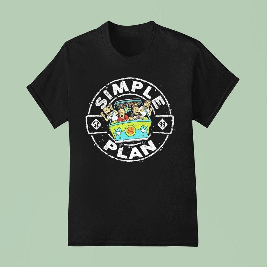 Simple Plan Mystery Machine Tour T Shirt