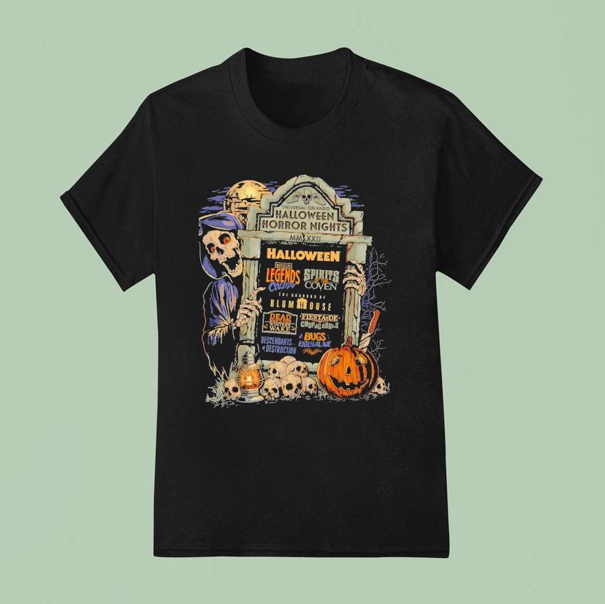 Skeleton Universal Orlando Halloween Horror Nights T Shirt