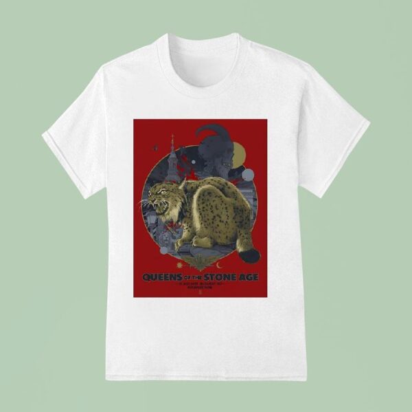 Skull Goat Queens Of The Stone Age Budapest Park T Shirt