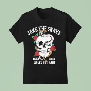 Skull Jake The Snake Cruel But Fair T Shirt