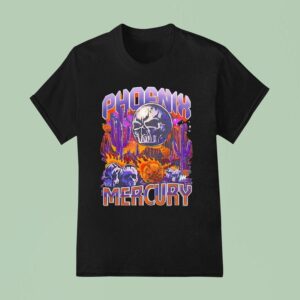 Skull Phoenix Mercury Basketball Graphic T Shirt