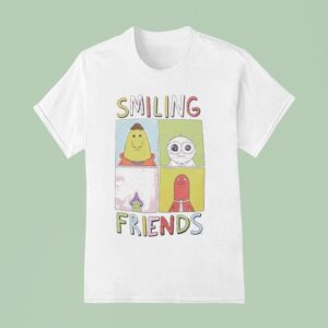 Smiling Friends Character Grid T Shirt
