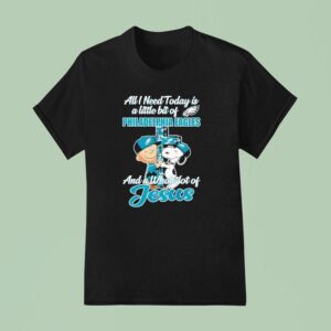 Snoopy And Charlie Brown All I Need Is Today Philadelphia Eagles T Shirt