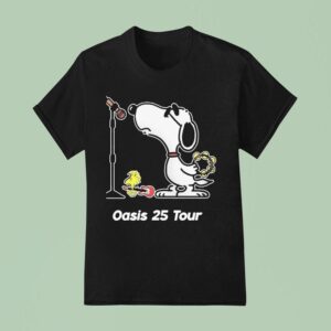 Snoopy Rock Band Manchester Britpop Live Tour T Shirt