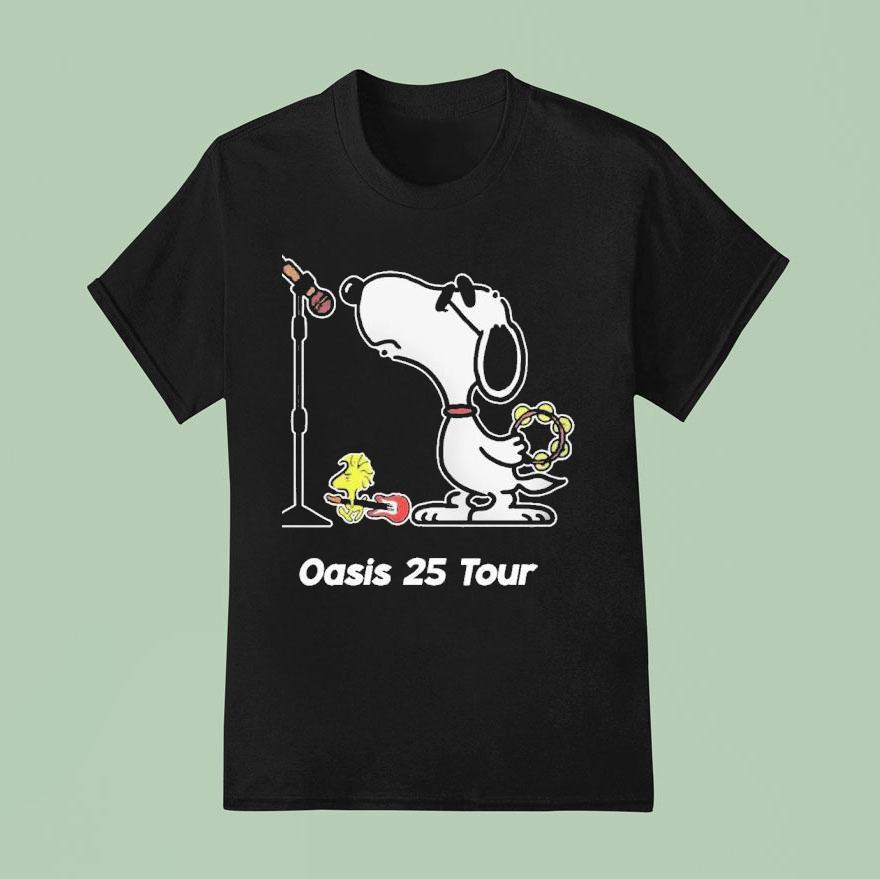 Snoopy Rock Band Manchester Britpop Live Tour T Shirt