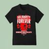 Solidarity Forever Democratic Socialists Of America New York City Skull Roses Labor Skull T Shirt