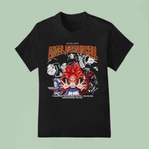 Son Goku Prince Vegeta The Strongest Fusion Angel Born In Hell The Saiyans They Re Here I Am They We Are One Unfortunately For You T Shirt