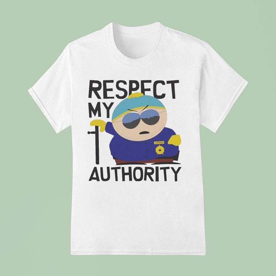 South Park Cartman Respect My Authority T Shirt