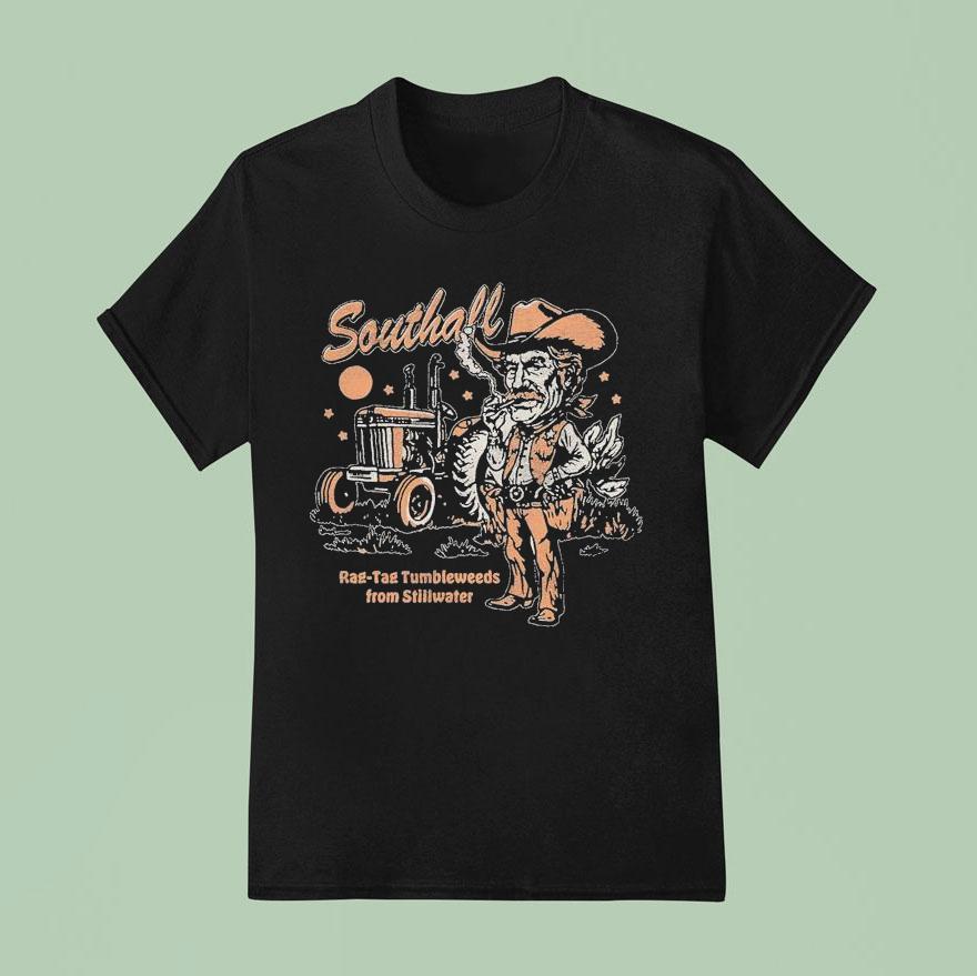 Southall Rag Tag Tumbleweeds From Stillwater Smoking Cowboy T Shirt