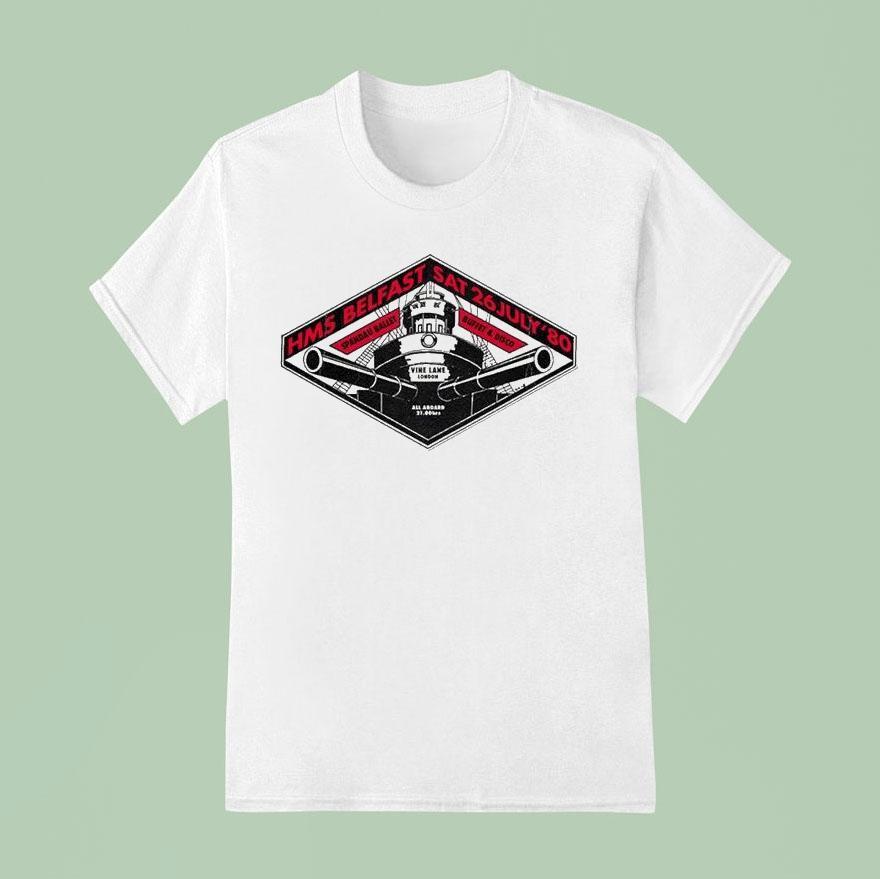 Spandau Ballet Hms Belfast Buffet And Disco T Shirt