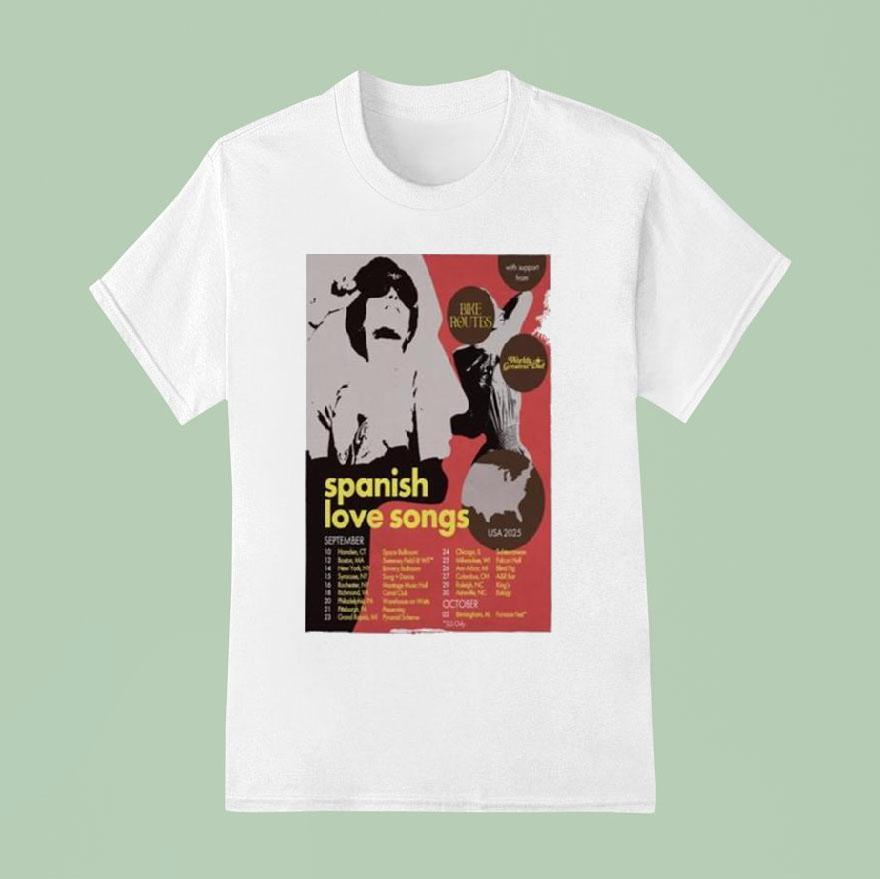 Spanish Love Songs September Usa Tour Dates T Shirt