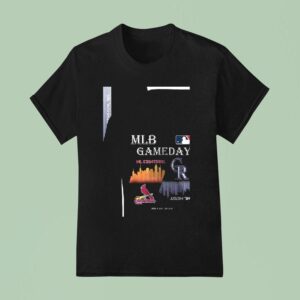 St Louis Cardinals Vs Colorado Rockies Mlb Gameday Schedule Skyline City T Shirt
