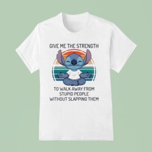 Stitch Give Me The Strength To Walk Away From Stpid People Without Slapping Them Vintage T Shirt