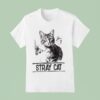 Stray Cat Draw Picture T Shirt