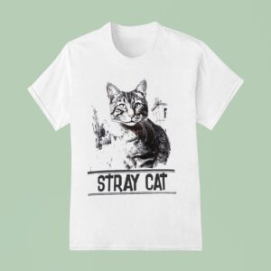Stray Cat Draw Picture T Shirt