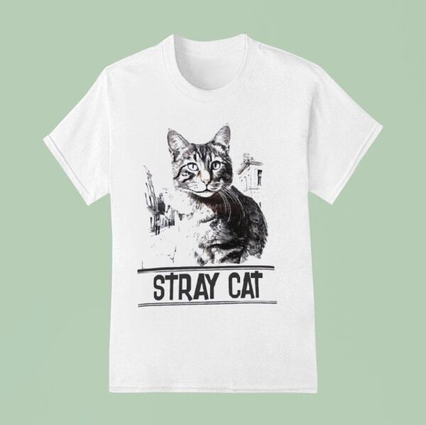 Stray Cat Draw Picture T Shirt
