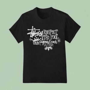 Stussy Respect The Pool Usa Laguna Beach California T Shirt