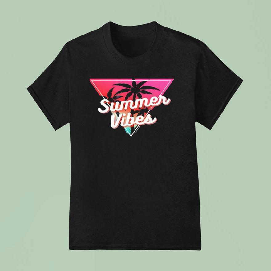 Summer Vibes Beach Vintage T Shirt