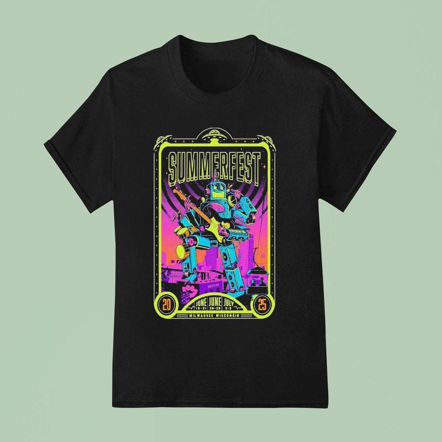Summerfest Tour June July Milwaukee Wisconsin T Shirt