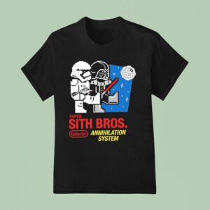 Super Sith Bros Galactic Annihilation System Star Wars And Super Mario Bros T Shirt