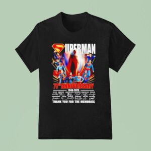 Superman Th Anniversary Signatures Thank You For The Memories T Shirt