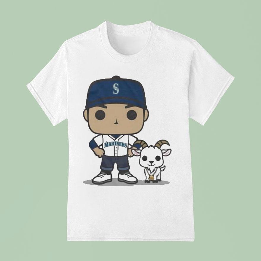 Suzuki Ichir And Junior The Goated Seattle Mariners T Shirt