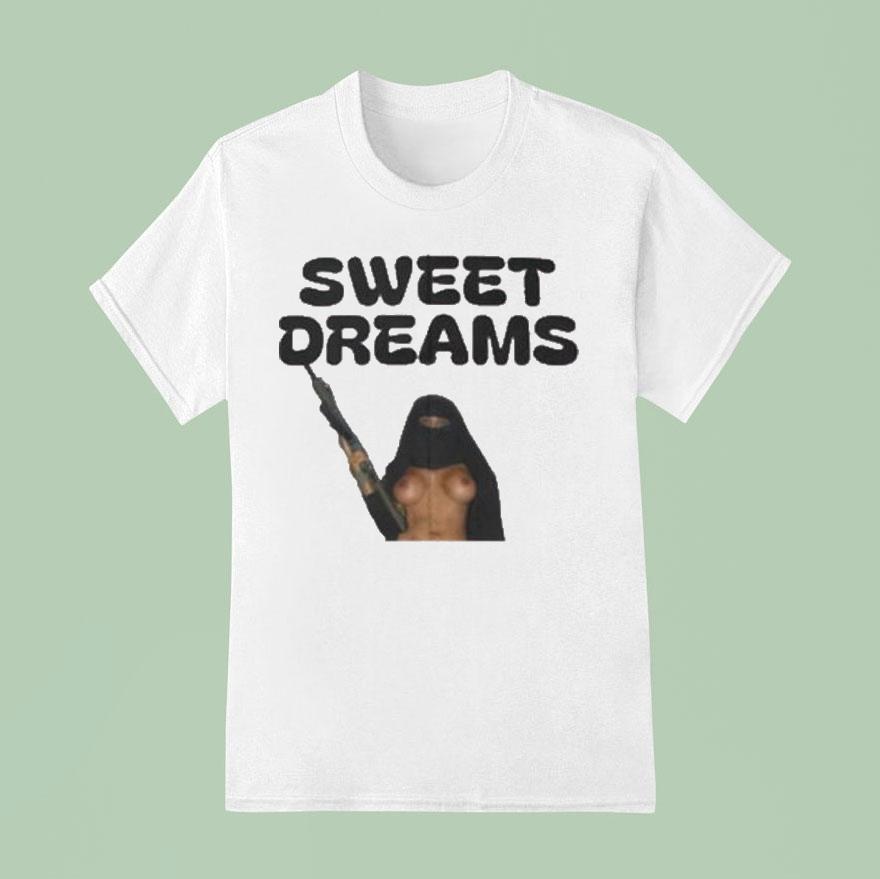 Sweet Dreams Gun Girl T Shirt