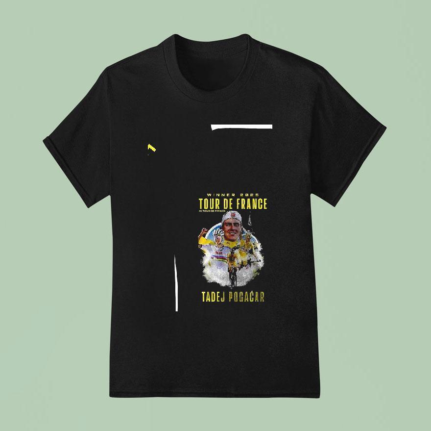 Tadej Pogacar Winner Tour De France Uae Team Emirates Xrg T Shirt