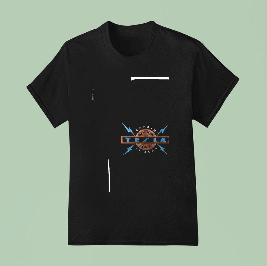 Tesla Band Keepin It Real Tour Logo T Shirt