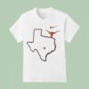 Texas Longhorns X Texas Strong Map T Shirt