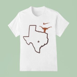 Texas Longhorns X Texas Strong Map T Shirt