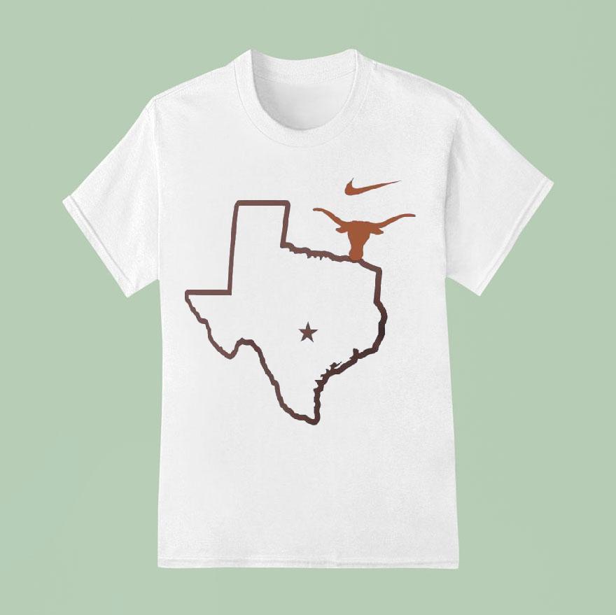 Texas Longhorns X Texas Strong Map T Shirt