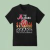The Alabama Crimson Tide Walking Across Thank You For The Memories Signatures T Shirt