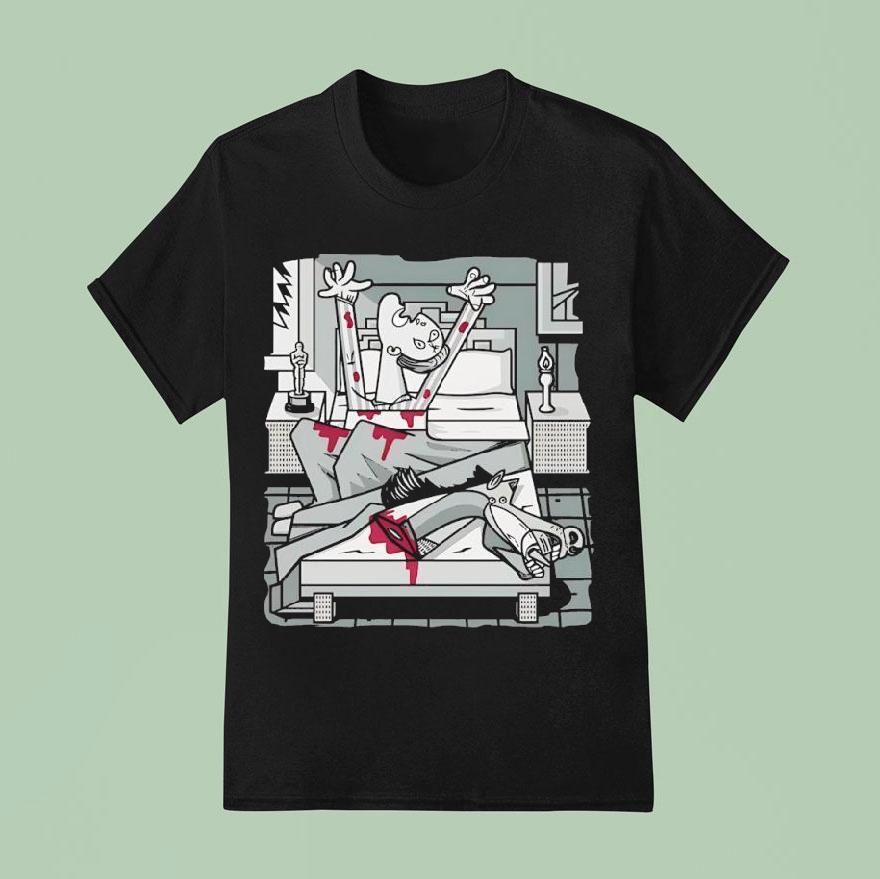 The Horse Head In Jack Woltz Bed Scene From The Godfather But In Cubist Style T Shirt