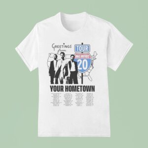 The Jonas Brothers Greeting S From Your Hometown Route Tour Dates T Shirt