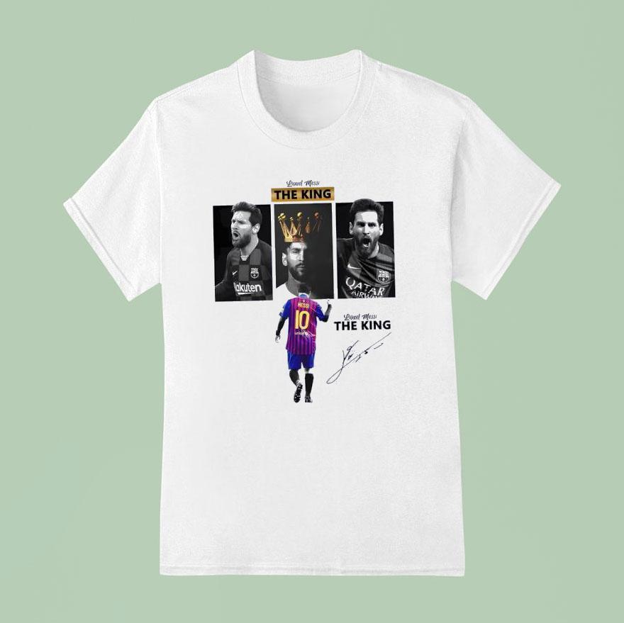 The King Lionel Messi Signature T Shirt