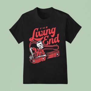 The Living End Guitar Case Skeleton T Shirt