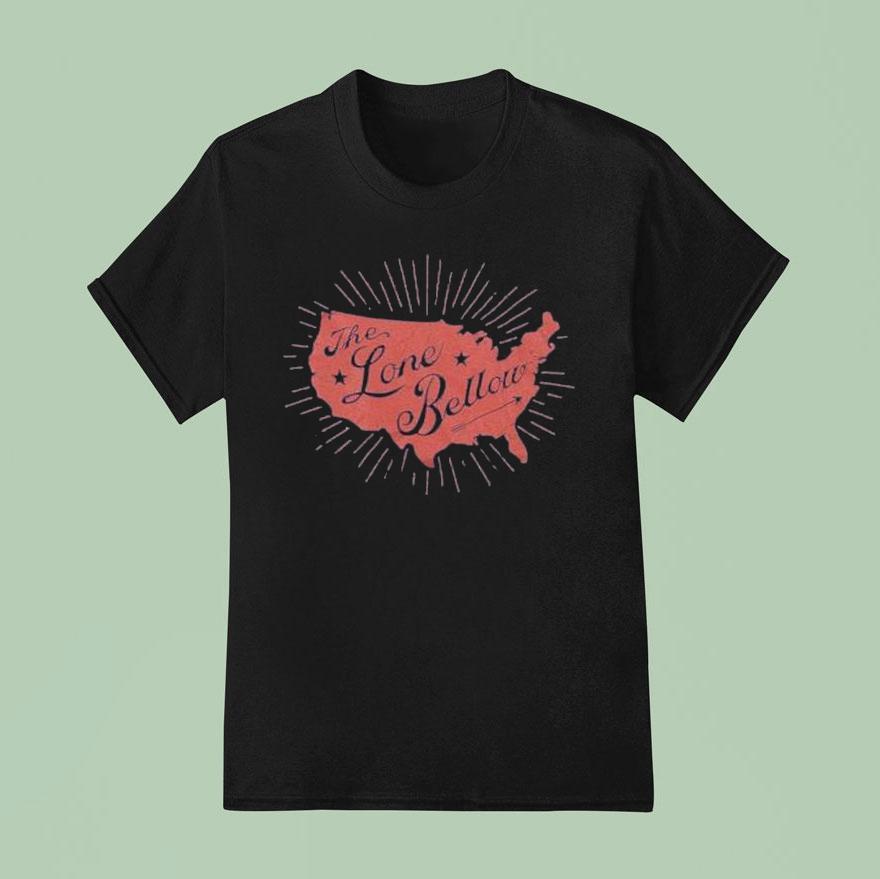 The Lone Bellow Us Map T Shirt