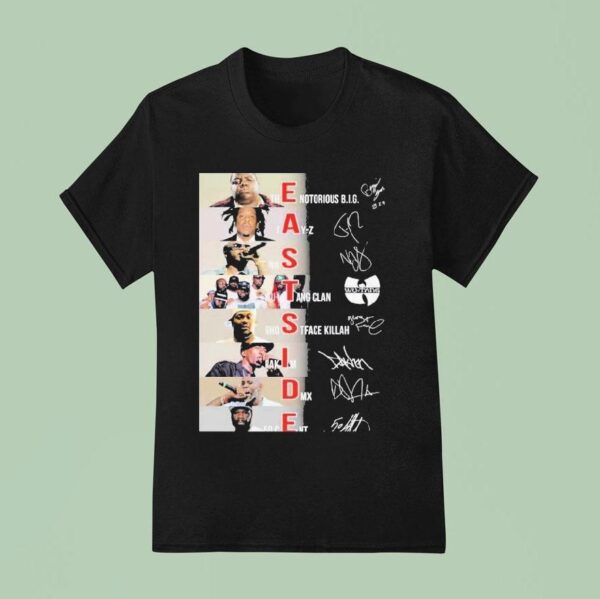 The Notorious Big Wu Tang Clan Ghostface Killah Rakim Dmx Jay Z Nas Cent Eastside T Shirt