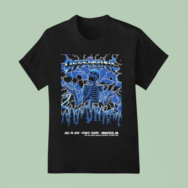 The Offspring Mansfield Massachusetts Concert At Xfinity Center On July Skeleton T Shirt