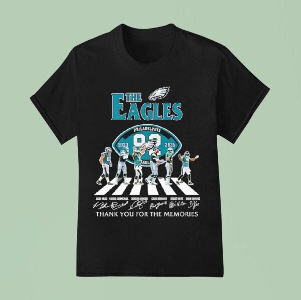 The Philadelphia Eagles Thank You For The Memories Signatures T Shirt