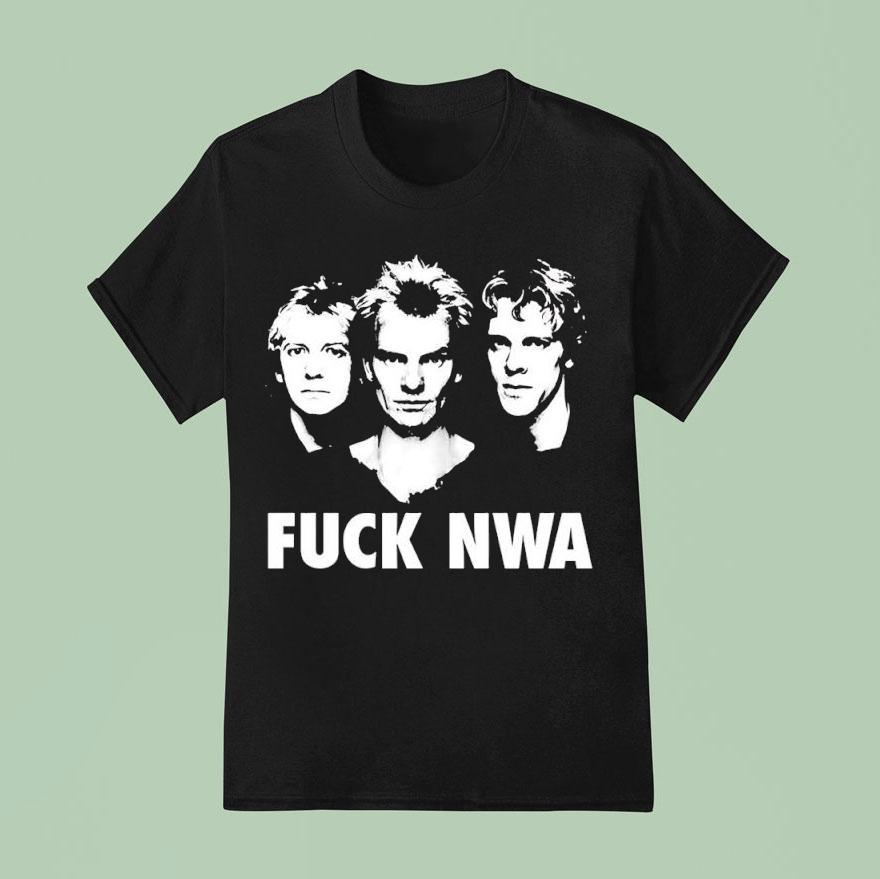 The Police Fck Nwa Band T Shirt