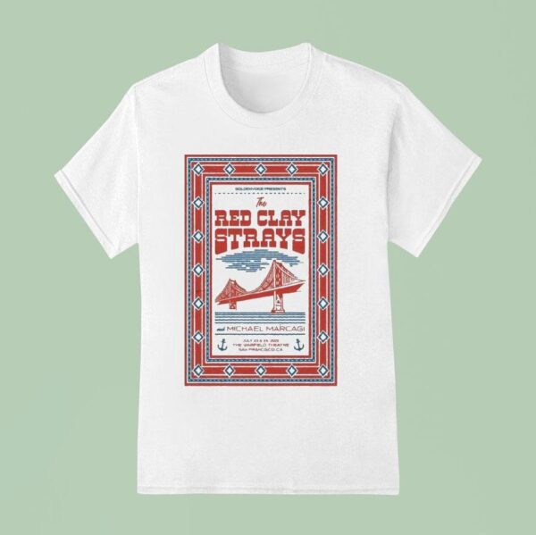 The Red Clay Strays Michael Marcagi San Francisco Ca Tour Summer T Shirt
