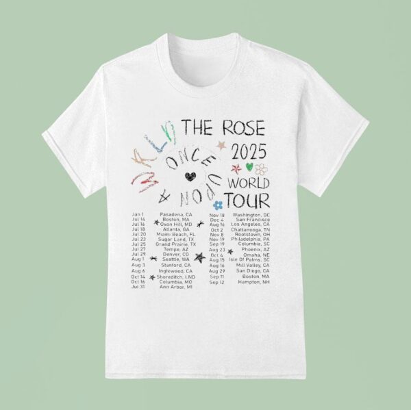 The Rose Woosung Dojoon Hajoon World Tour Dates T Shirt