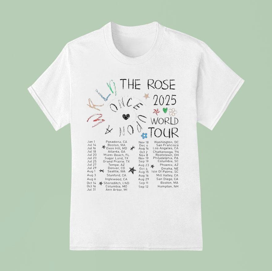The Rose Woosung Dojoon Hajoon World Tour Dates T Shirt